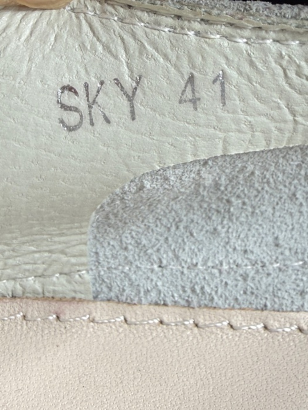 Women's White Crystal-Toe Leather Sneakers - Picture 11 of 12